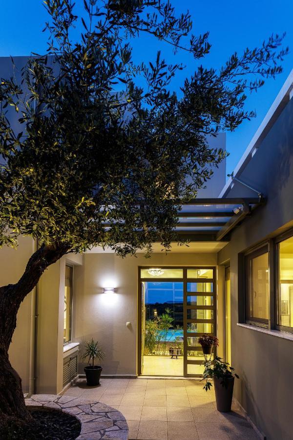 Rizes Villa With Jacuzzi & Heated Pool Agia Triada Buitenkant foto